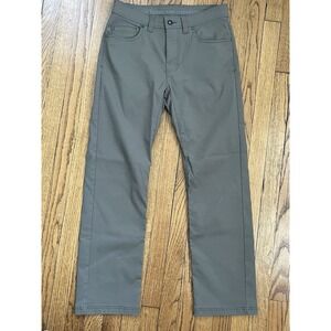 prAna Brown Brion Pants Standard Fit Stretch Outdoor Hiking Gorpcore, Size 31